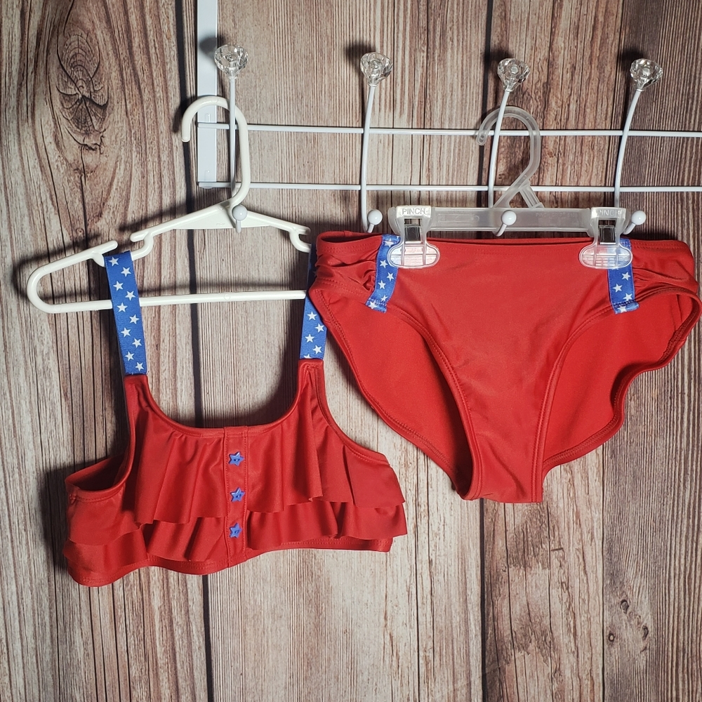 (0037) Girls: 10/12 Cat & Jack Bikini- N4